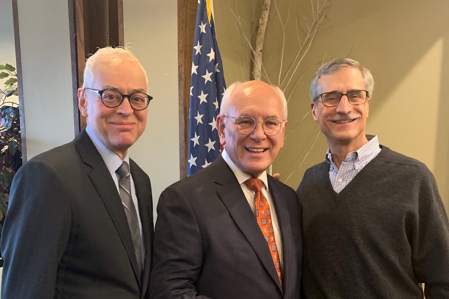 Rep Paul Tonko, D-NY (center) with Barry Kogan, MD, Ronald Kaufman, MD (Jan. 2020).jpg